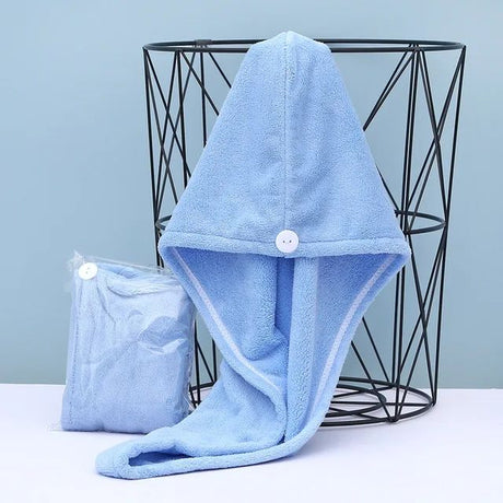 Long Hair Towel Hat: Microfiber, Absorbent, Turban Design - Shop N Save