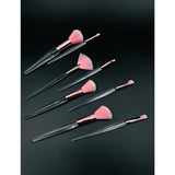 Transparent 8pcs Makeup Brush Set: Multifunctional Beauty Tools - Shop N Save