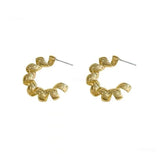 Gold Geometric Hoop Earrings: Punk, Hip Hop, Fashion Jewelry - Shop N Save