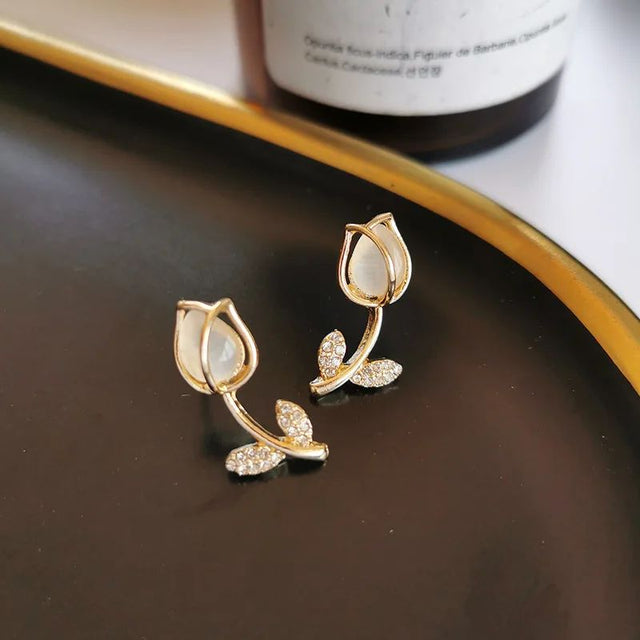 2023 Korean Flower Earrings: Sweet Resin Studs, Party Jewelry - Shop N Save