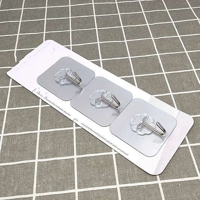 Self-Adhesive Wall Hooks: No Nails, Versatile, Easy Installation - Shop N Save