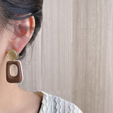 Maillard Geometric Earrings - Retro Design, 925 Silver Needle - Shop N Save
