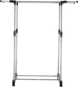 Double Pole Metal Garment Rack: Sturdy Organizer for Effective Storage - Shop N Save