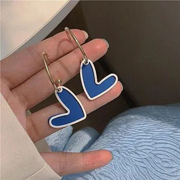 Asymmetric Love Tassel Earrings - Korean Trendy Women's Jewelry - Shop N Save