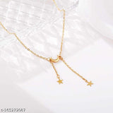 Crescent Moon Stars Necklace - Celestial Charm Jewelry for Women - Shop N Save