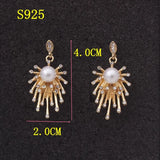 European Crystal Tassel Earrings - Elegant Pearl Ear Jewelry - Shop N Save