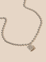 Sleek Cylindrical Bead Necklace - Minimalist Single-Piece Jewelry - Shop N Save
