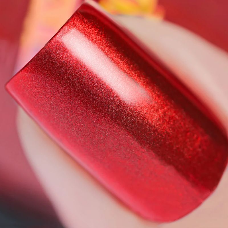 Nail Polish - Quick-Dry, Non-Toxic Beautiful Color - Glitter Blood Red (023)