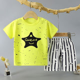 New Born Toddler Shirt Fashion Shorts 2pcs Tracksuits Matching Set - Shop N Save