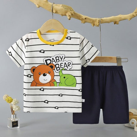 Fashion Short Sleeve T Shirts Cotton shirts new born Matching Set - Shop N Save