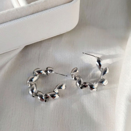 Spiral Hoop Earrings: Unique Design for Trendy Fashion Statements - Shop N Save